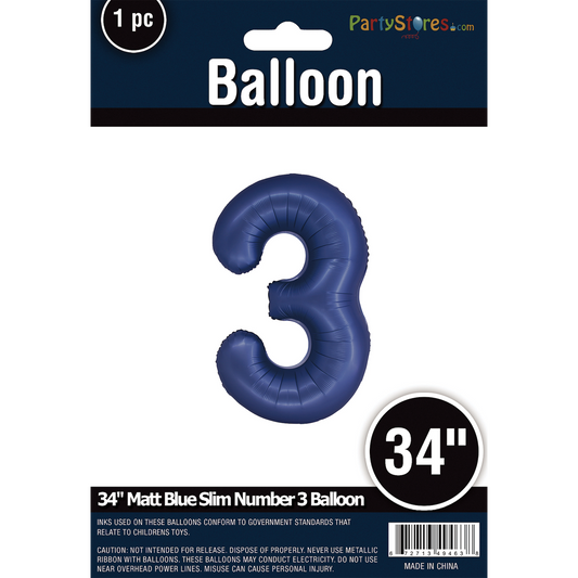 34" SLIM MATTE BLUE  SHAPE 3
