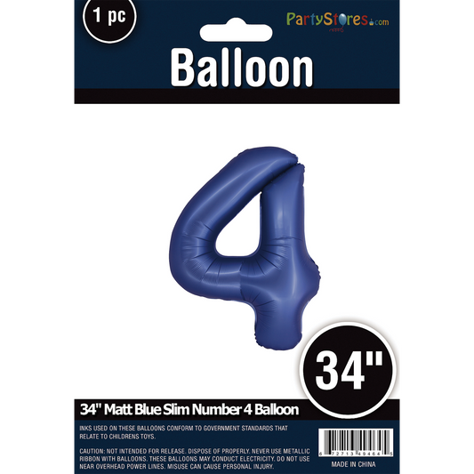 34" SLIM MATTE BLUE  SHAPE 4