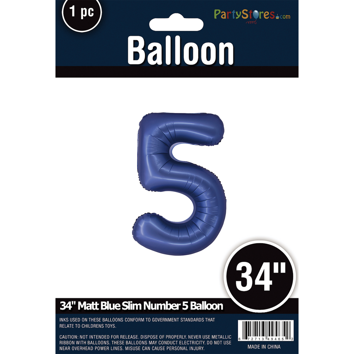 34" SLIM MATTE BLUE  SHAPE 5