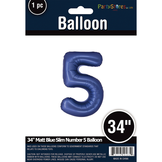 34" SLIM MATTE BLUE  SHAPE 5