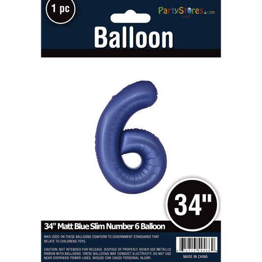 34" SLIM MATTE BLUE  SHAPE 6