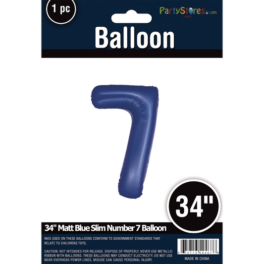34" SLIM MATTE BLUE SHAPE 7