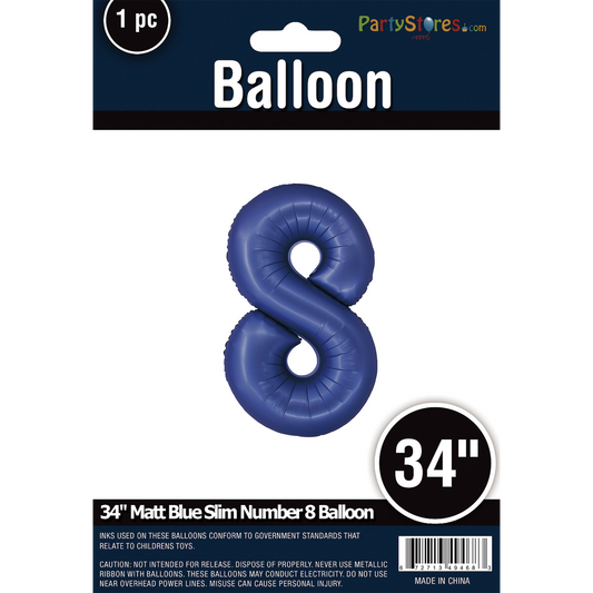 34" SLIM MATTE BLUE  SHAPE 8