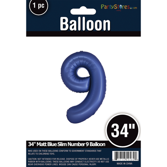 34" SLIM MATTE BLUE SHAPE 9