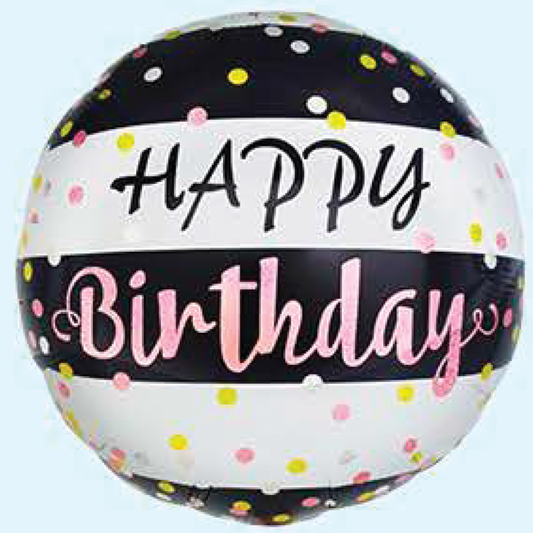 18IN HB BLACK AND PINK