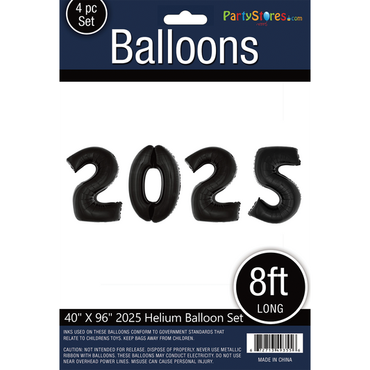40" 2025 BLACK NUMBER SET