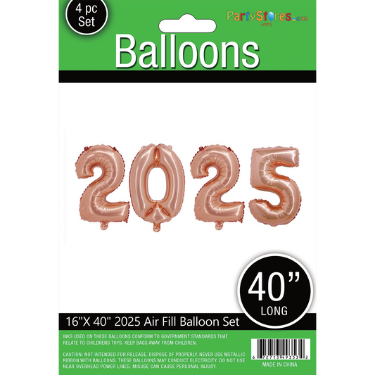 16" 2025 ROSE GOLD NUMBER SET