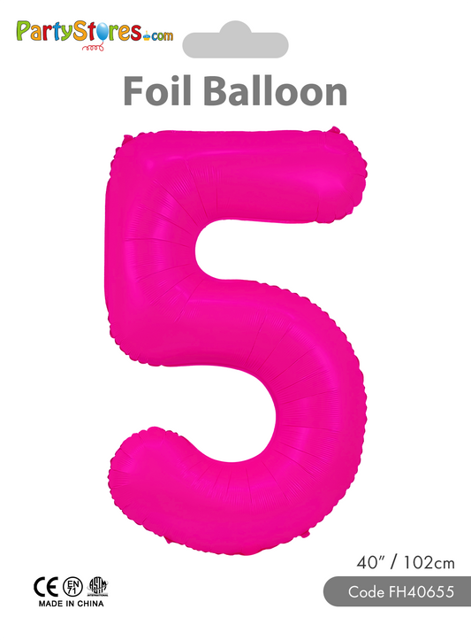 34" NEON PINK 5
