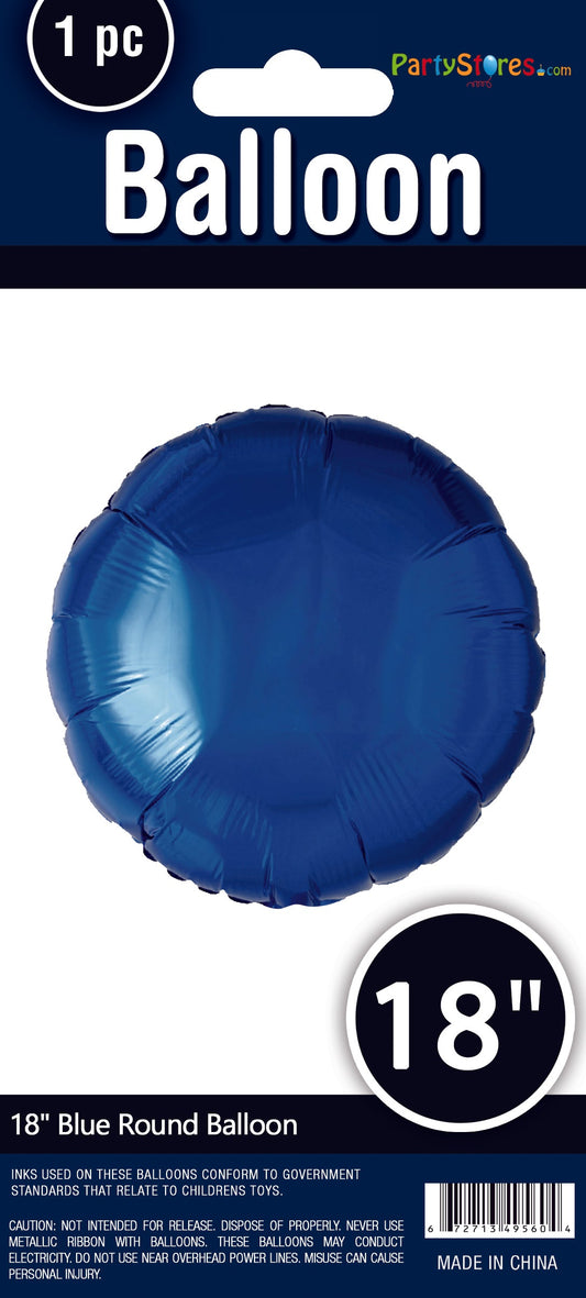 18" BLUE ROUND