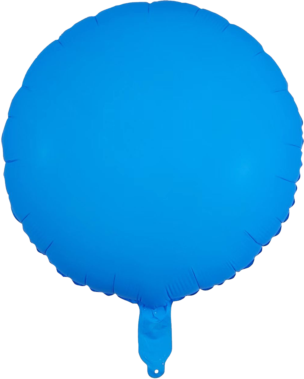18" blue neon round balloon