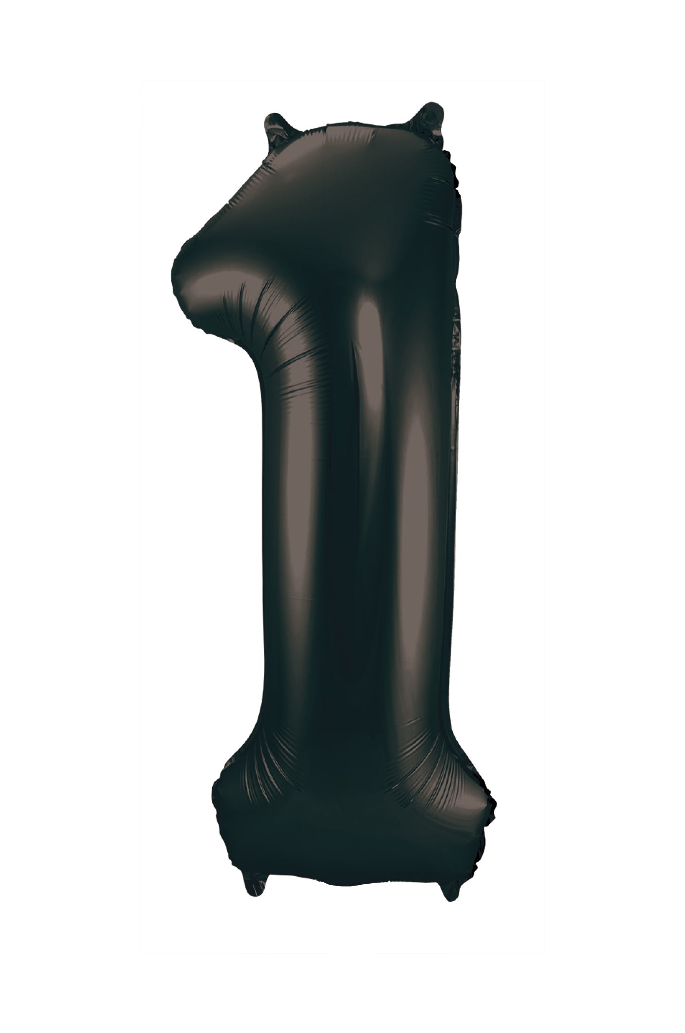 34" slim black number 1 balloon