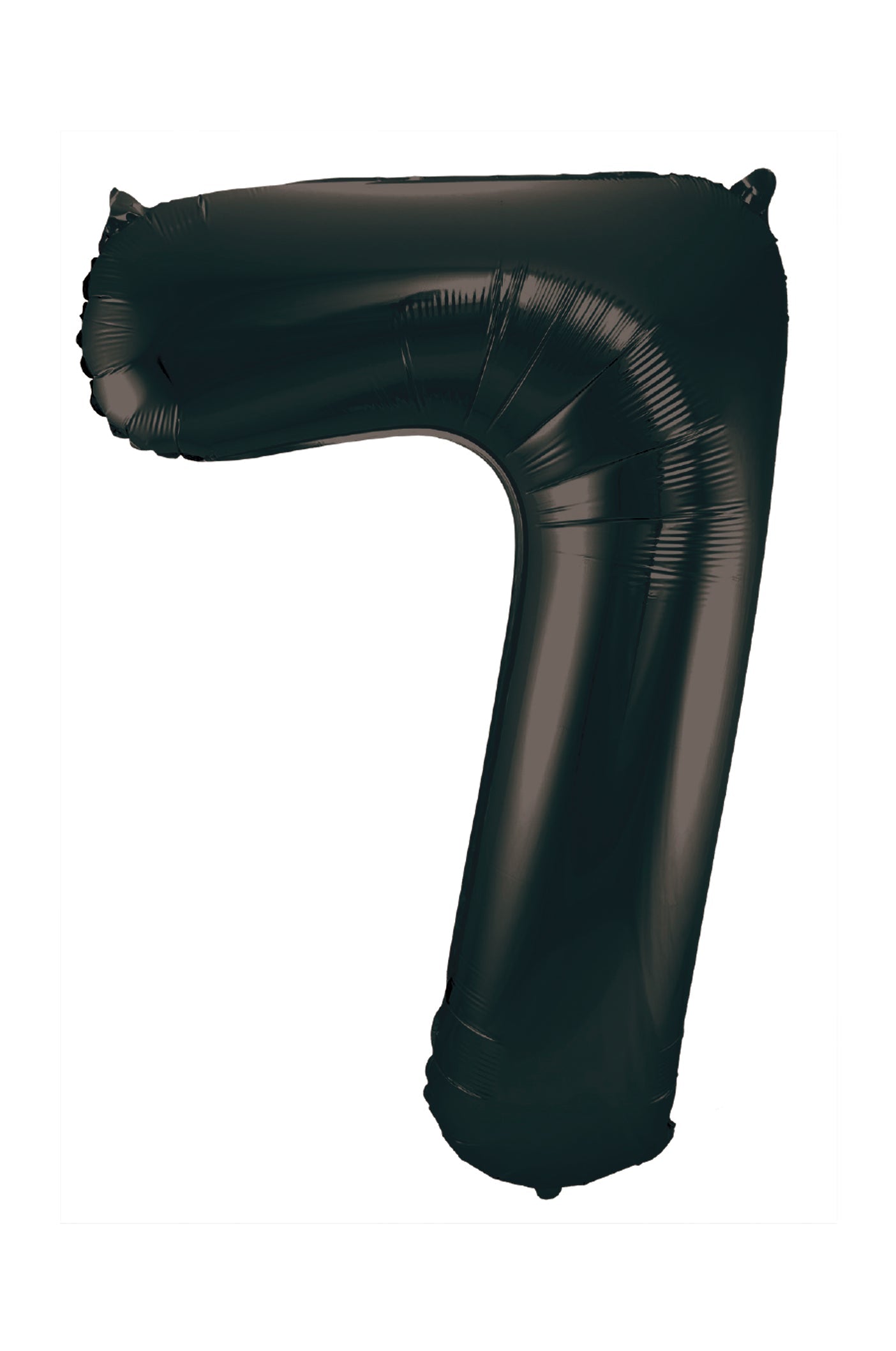 34" slim black number 7 balloon