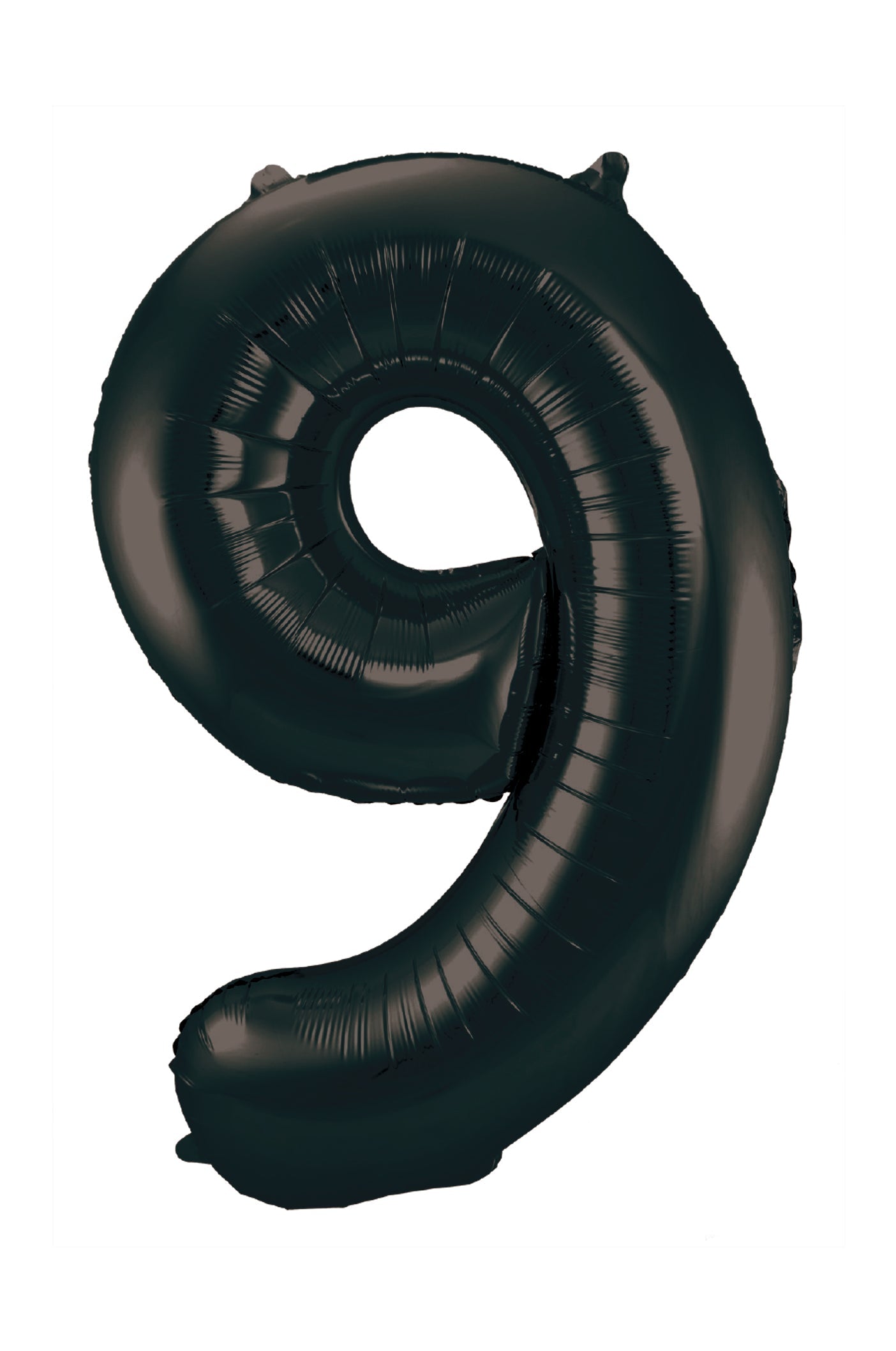 34" slim black number 9 balloon