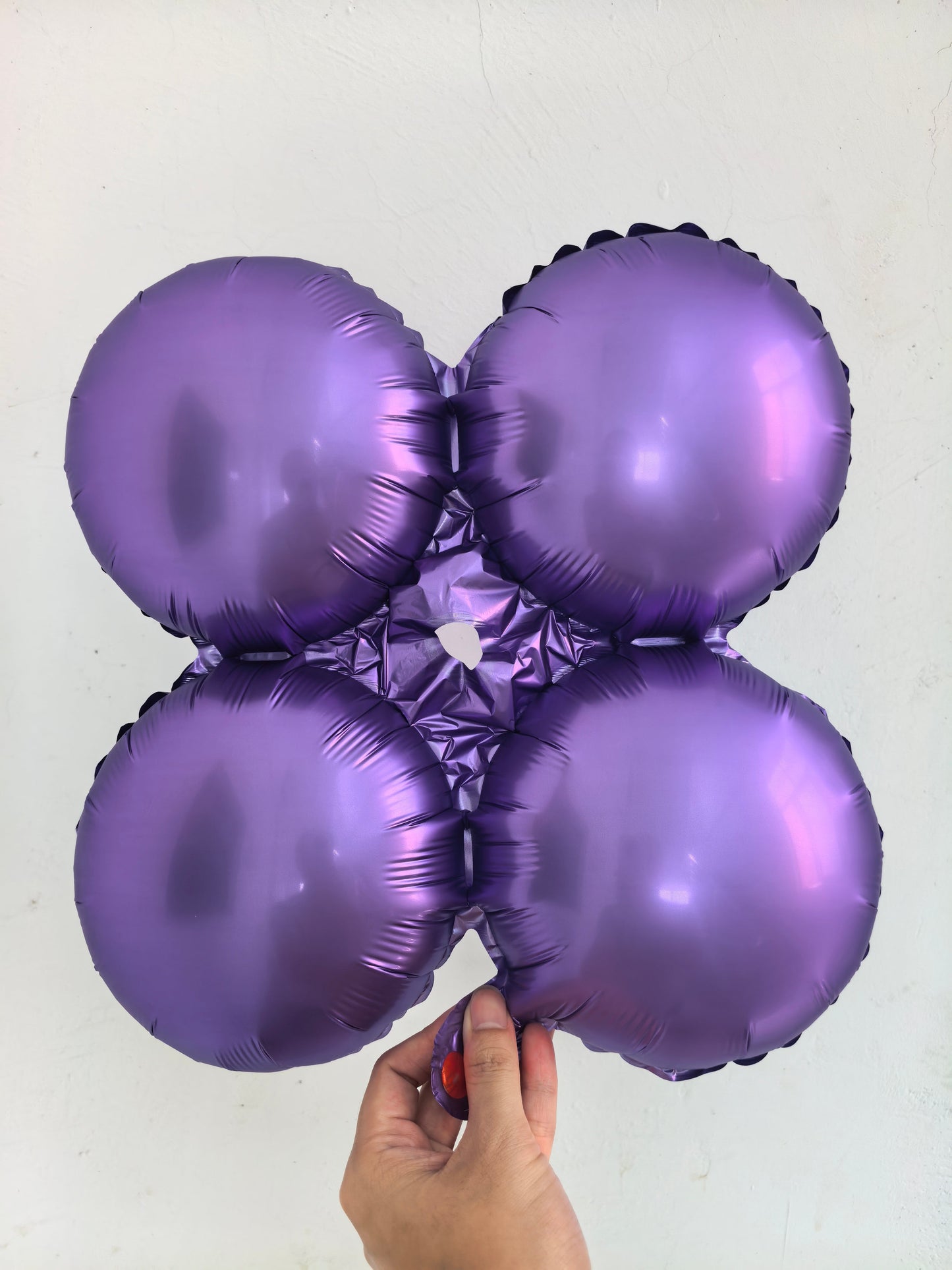 17" matte purple quad balloon
