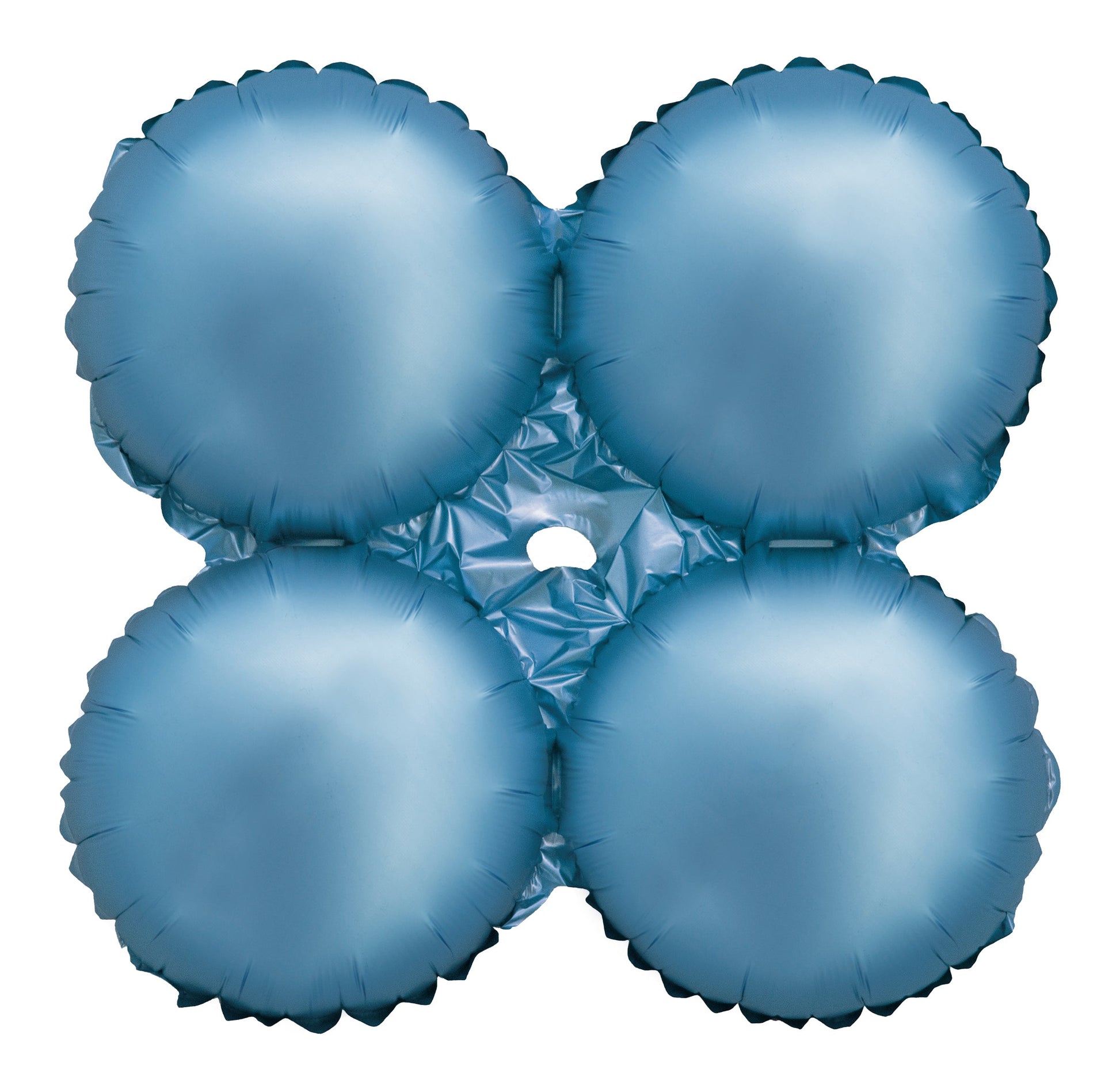 17" matte pastel blue quad balloon