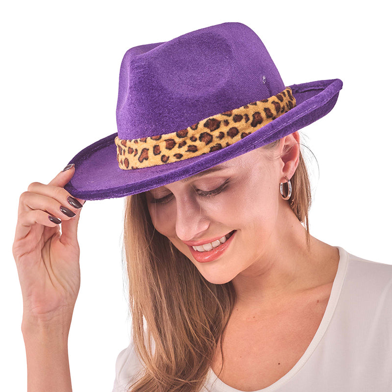 Purple Pimp Fedora | Color Line Party Supplies – BalloonPrograms.com
