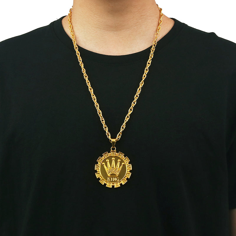 Crown Medallion Necklace