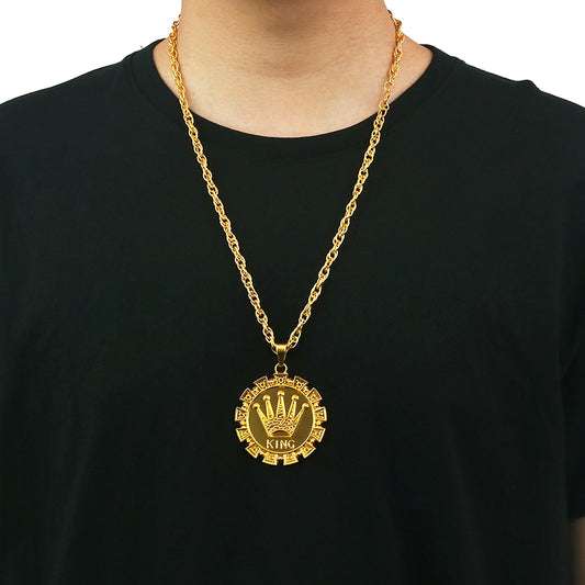 Crown Medallion Necklace