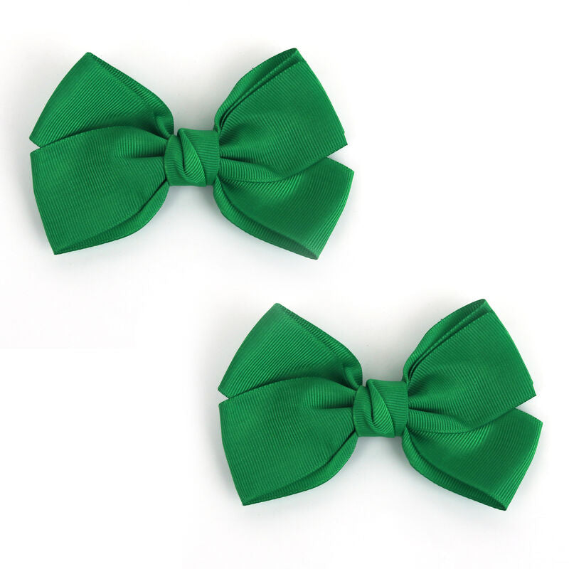 Bow Hair Clip – Green
