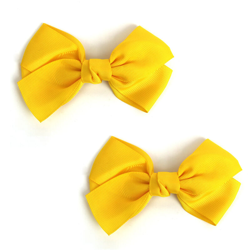 Bow Hair Clip – Yellow