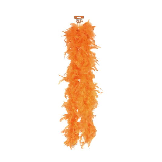 Feather Boa – Orange - alternate view