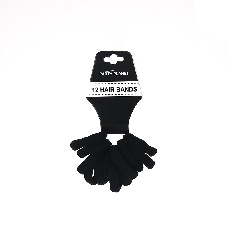 Elastic Hair Bands – Black - alternate view