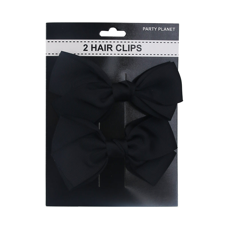 Bow Hair Clip – Black - alternate view