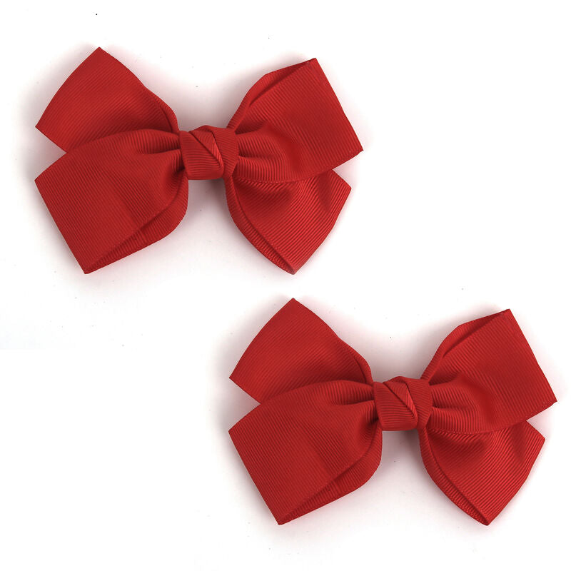 Bow Hair Clip – Red