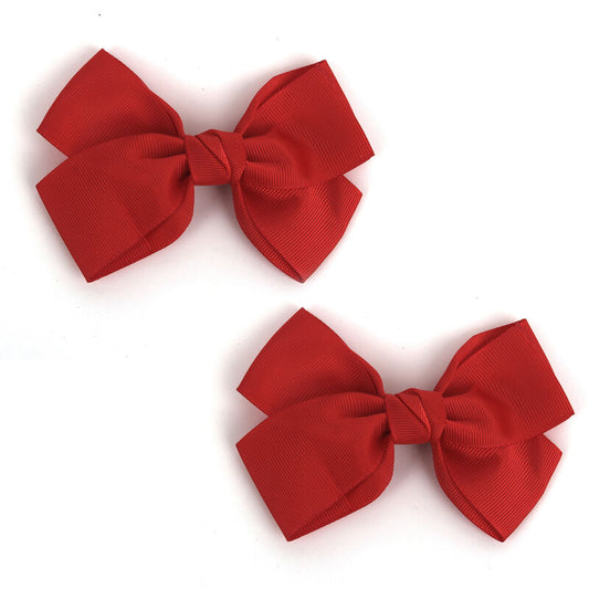 Bow Hair Clip – Red