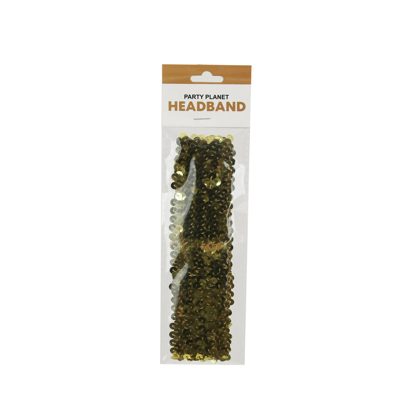 Gold Sequin Headband - alternate view