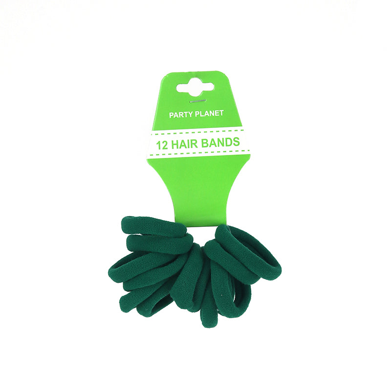 Elastic Hair Bands – Green - alternate view