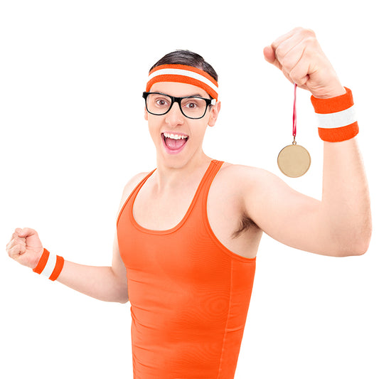 Headband & 2pk Wristband – Orange
