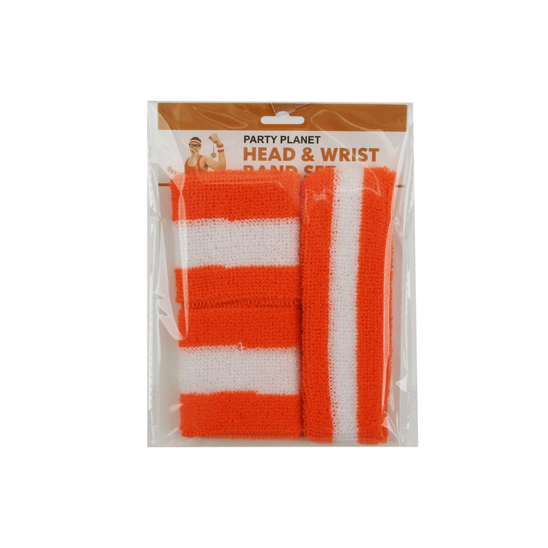 Headband & 2pk Wristband – Orange - alternate view
