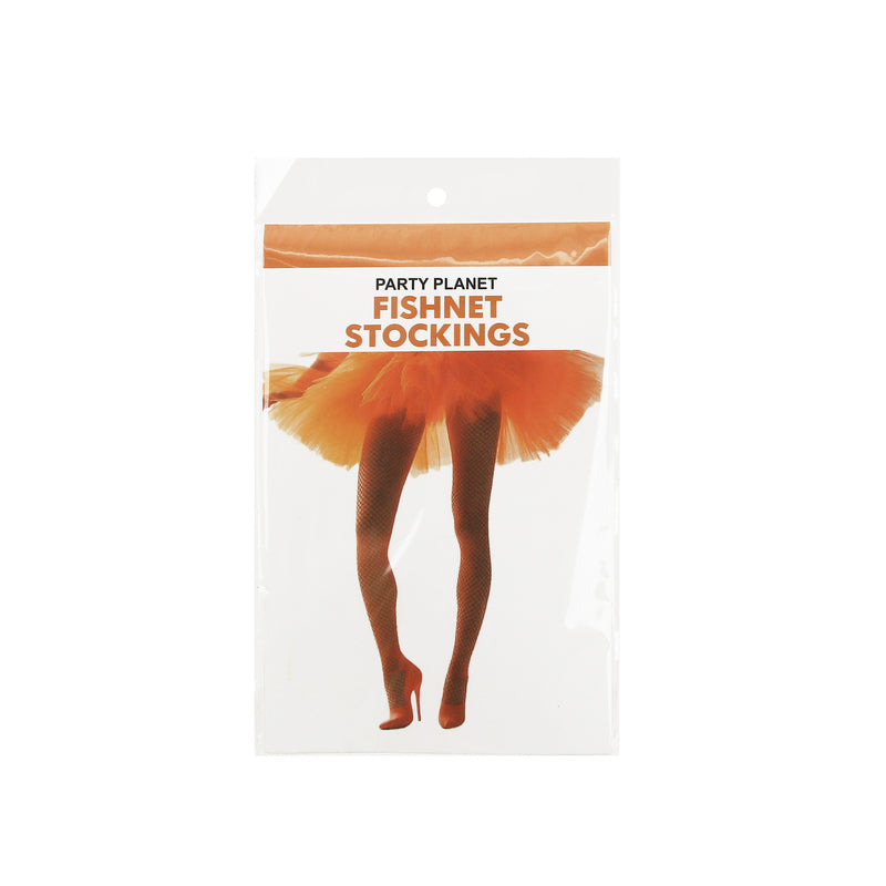 Fishnet Tights – Orange - alternate view