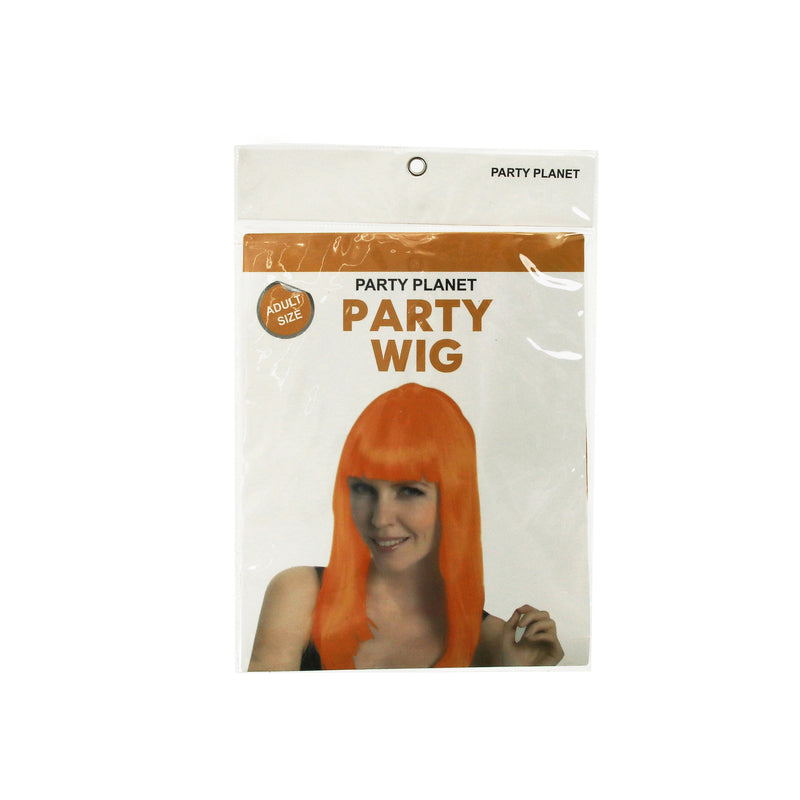 Long Wig – Orange - alternate view