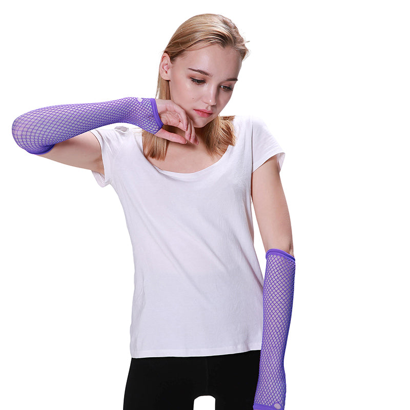 Fishnet Gloves – Purple