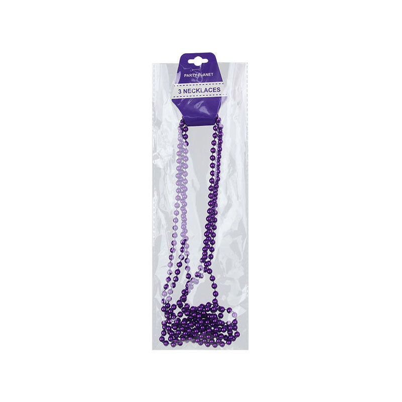 80cm Party Necklace – Purple - alternate view