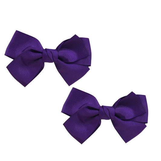 Bow Hair Clip – Purple