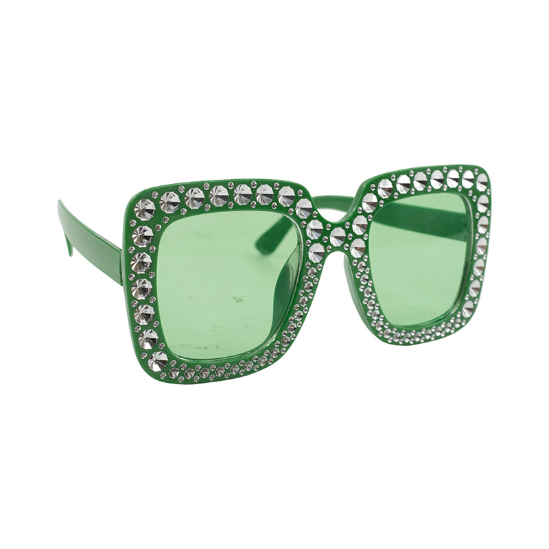 Green Bling Glasses