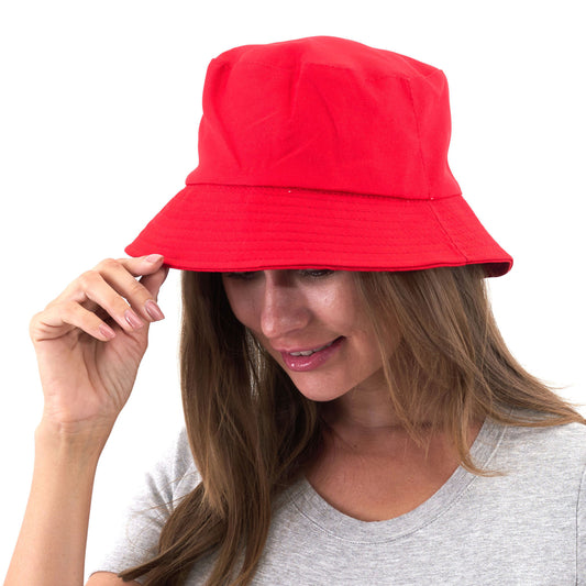 Red Bucket Hat