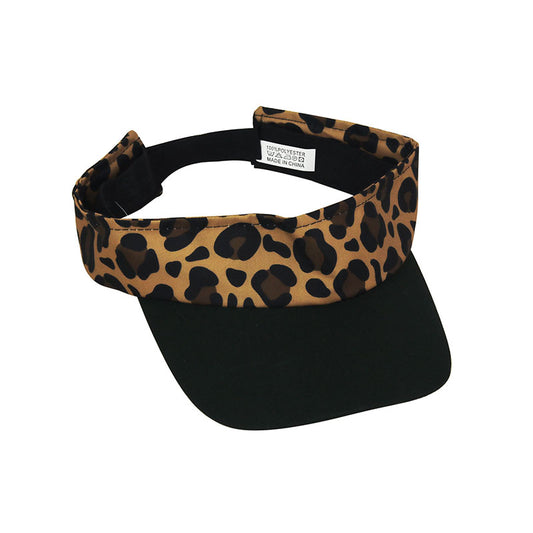 Leopard Print Sun Visor