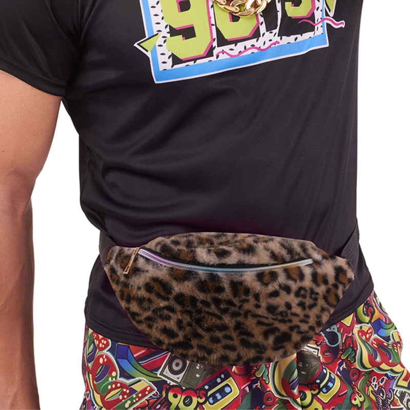 Leopard Print Fur Bum Bag