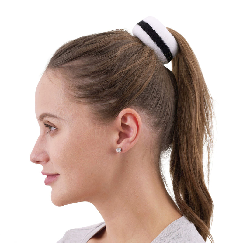 Stripe Hair Band – White