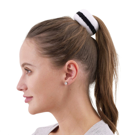 Stripe Hair Band – White