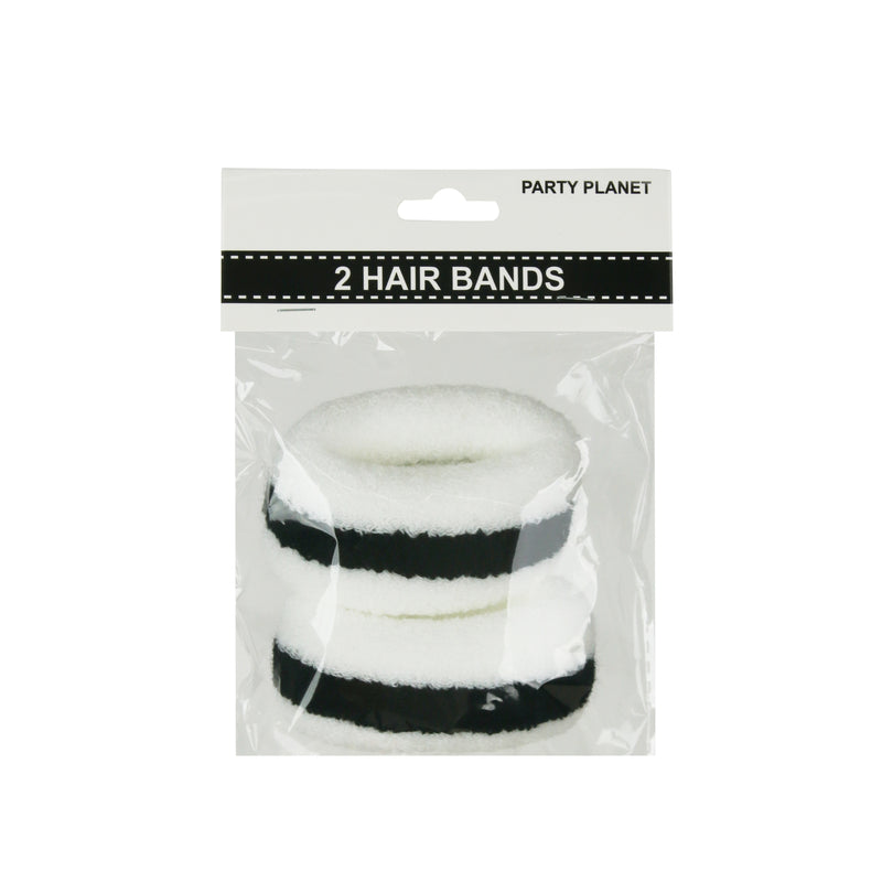 Stripe Hair Band – White - alternate view