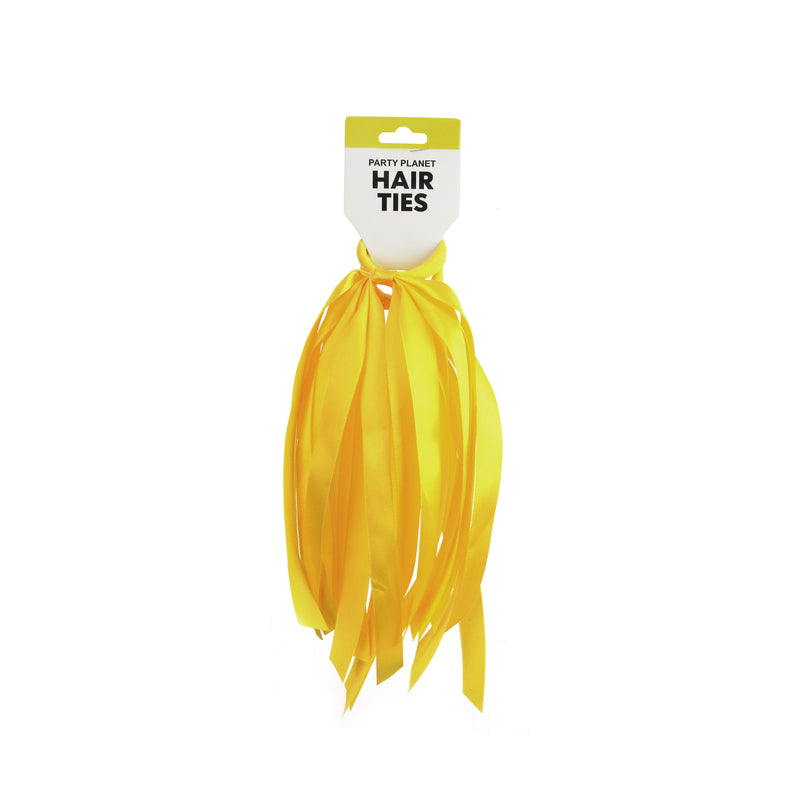 Tassel Hair Ties – Yellow - alternate view