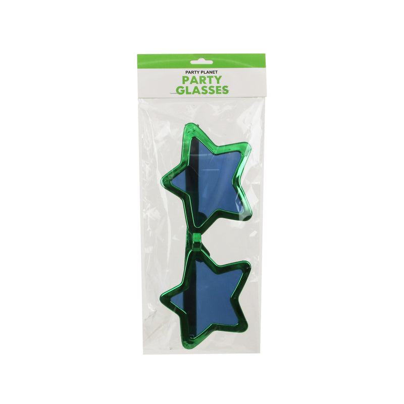Jumbo Star Glasses – Green - alternate view