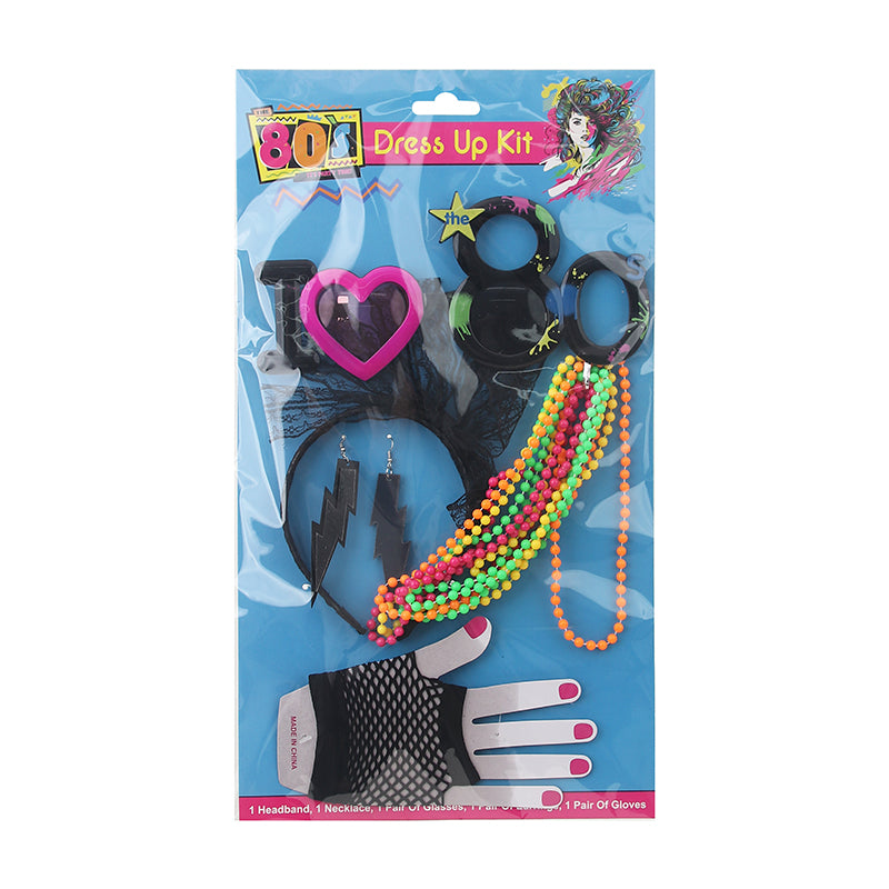 5pc 80's Dress Up Accessories - alternate view