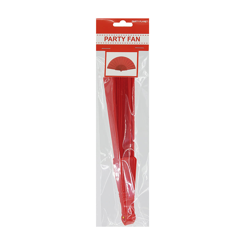 Hand Fan – Red - alternate view